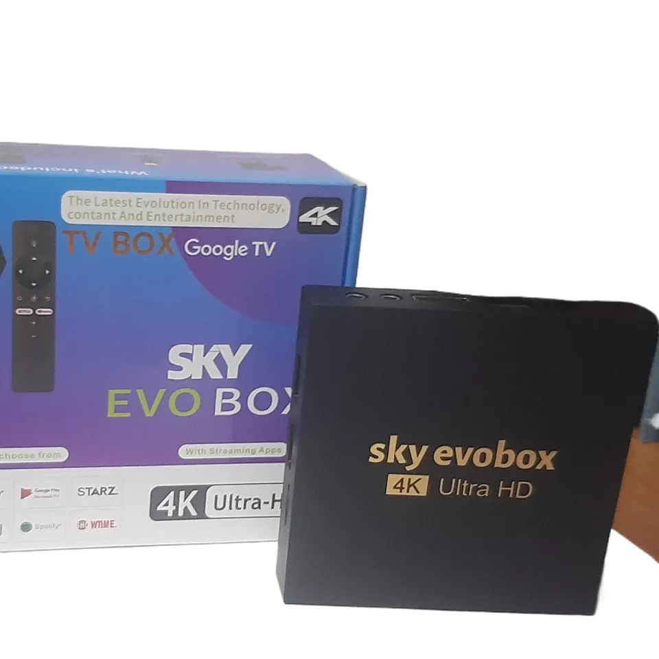 SKY EVO BOX 4K ULTRA HD GOOGLE TV WITH VOICE ASSISTANCE