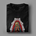Men's T-Shirt Santa Muerte Cotton Tees Saint Death Goth Mexican Death Muertos Mother Skull T Shirts O Neck Clothing Gift Idea. 