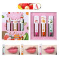Dragon Ranee 3Pcs/Set Natural Fruit Moisturizing Long Lasting Nourishing Lip Oil Reduces Fine Lines and Relieves Dryness Lip OIL 1.8g x 3  ( A ) DR63A. 