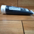OFA Acrylic Color 110 Gm - Black / 75 ml / Acrylic Color / Acrylic Paint /  Big Tube / Acrylic Color Art # SS-AC110Gm - Black. 