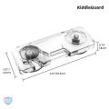 Baby Safety Transparent Refrigerator Freezer Latch Lock French Fridge Door Lock, Freezer Lock, Invisible Cupboard Locket - KiddieGuard. 