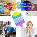 Pop It Ice Cream Combo Pack of 2 - Pop It ice cream Bubble Fidget Toy - Stress Reliever Silicone Popsicle - Pop Fidget Toy for Kids and Adults. 