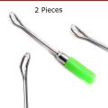 2 Pieces Ear Wax Cleaners Removal Easy Earwax Remover Earpick Tools Loop Head , Best Tool For Ear Cleaning. 
