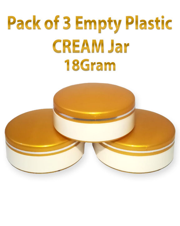 pack%20of%203%20Empty%20Cosmetic%20Containers%20Cream%20Pot%20Jar%20Refillable%20plastic%2018%20gm%20-%20Image%204