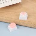 Cute Cat Paw Keycaps For Mechanical Keyboard Cherry MX Switch DIY Custom Key Cap Soft Silicone Keycup Artisan Pink Color-Angelia. 