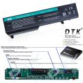 DTK 1310 Rechargeable Li-ion Laptop Battery - Durable 6-Cell 11.1V Battery with Safety Protection for Dell Vostro & XPS Notebooks - 5200mAh. 
