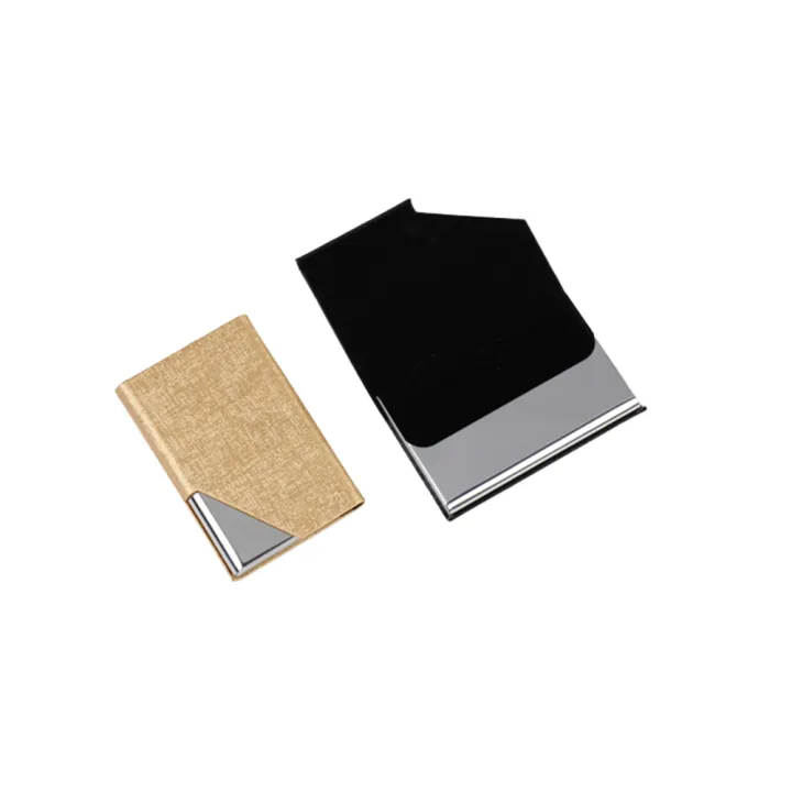 Women'S%20Card%20Holder%20Elegant%20Business%20Card%20Metal%20Wallet%20Storage%20Case%20Stainless%20Steel%20Pu%20Leather%20for%20Business%20Professionals%20Daily%20Use%20Travel%20Accessory%20Gift%20Option%20Office%20Essential%20-%20Image%202