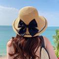 Breathable Beach Cap Wide Brim Lightweight Sunshade Hat Summer Cap for Vacation Beachwear Sun Protection Leisure Activities Female Users. 
