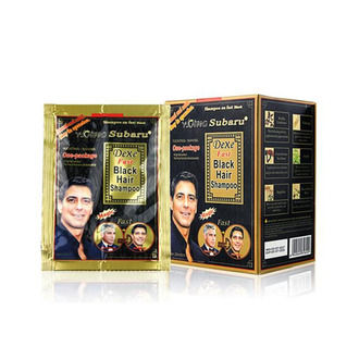 Dexe Subaru Black Hair Shampoo 25ml Sachet - Instant Black Hair Dye Solution