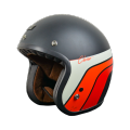 Motorcycle Helmet - Origine Classic Matt Black - Vintage Helmet. 