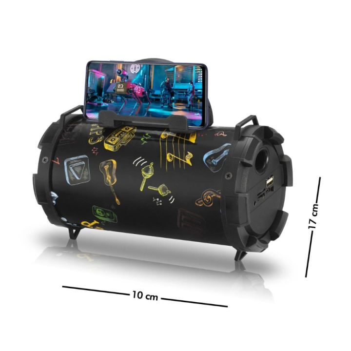 Audionic%20X3%20Rechargeable%20Portable%20&%20Wireless%20Speaker%20With%20Bluetooth%20Mobile%20Stand%20FM%20USB%20-%20Image%204