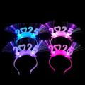 1PC 2025 Happy New Year LED Light Up Headband Creative Bow Crown Hair Hoop Flashing Hair Band Christmas New Year's Eve Party Photo Props. 