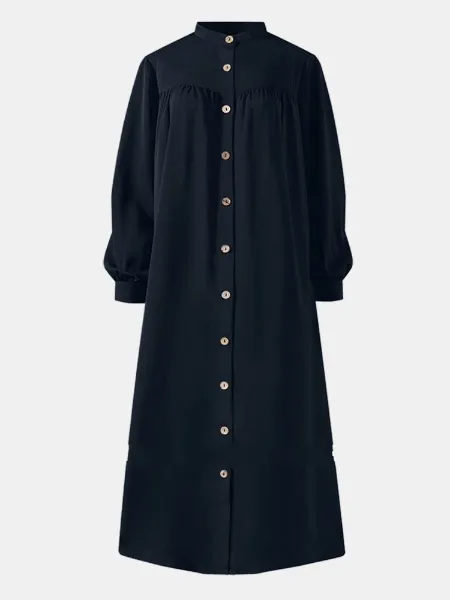 Short%20Coat%20Abaya%20front%20open%20buttons%20Solid%20Color%20Long%20Sleeve%20Shirt%20Dress%20Casual%20Pocket%20Robe%20Abayas%20For%20Women%20Open%20Abaya%20-%20Image%207