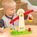 Preschool Wooden Balancing Toy Learn Counting Math Weighing Scale Game for Kids 3+. 