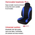 Front Car Seat Covers Front Airbag Ready , 2-Piece Set(Black + Red). 