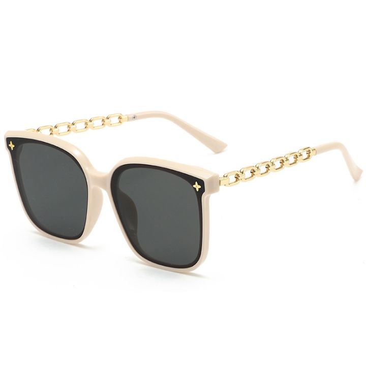 Korean%20Fashion%20UV%20Resistant%20Large%20Frame%20Gold%20Metal%20Sunglasses%20for%20Women%20Advanced%20Accessories%20Ins%20-%20Image%206