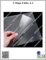 L Shape Folder A-4 Sizes Transparent (0.12mm Thick) (Pack of 96 Pcs). 