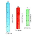 2Pcs Color Flexible Rulers Soft Bendable Plastic Rulers Duals Scale Bendable Flexible Rubber Rulers Clear Straight Ruler. 