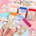 50Sheets Sanrio Stickers Book Hello Kitty Cinnamoroll Kuromi Kids Mini Sticker Decorative Hand Account Laptop Stationery Decals. 