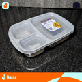 Meal-it Box Small 700ml, Lunch Box with Two Portions /Compartments, Best Meal Box for Office /School /College /University, Meal it Box Small Available in 4 Beautiful Colors (Random Color Will Be Sent). 