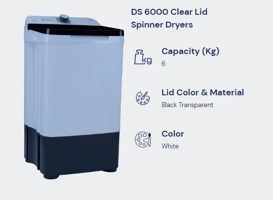 Dawlance%20Spinner%20Dryer%20Machine%20-%20DS%206000%20C%20-%206%20KG-%20%20White%20&%20Black%20-%20Image%202