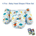 4 Pcs - Newborn Baby Head Shaper Pillow Set Head Shape Making For New Born Babies - Eisa Baby Clothing Accessories. 