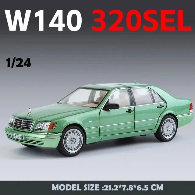Diecast%201/24%20Benzs%20Vintage%20W140%20320SEL%20Alloy%20Car%20Model%20Simulation%20Toy%20Vehicle%20Sound%20Light%20-%20Image%209