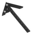 Center Scribe Gauge Line Circle Marker 45 90 Degree Angle Finder Imperial Black. 