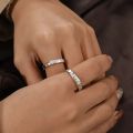 Luminous Ring for Couple Creative Glowing in the Dark Player 1 Player 2 Matching Gaming Ring for Women Men Valentine's Day Gift. 