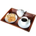 Pakistani Handcrafted Wooden Serving Tray with Elegant carving | Traditional Decorative Tea Tray | Handcrafted Wooden Serving Platters | Traditional Pakistani Cutwork serving Trays | Hadi wood craft. 