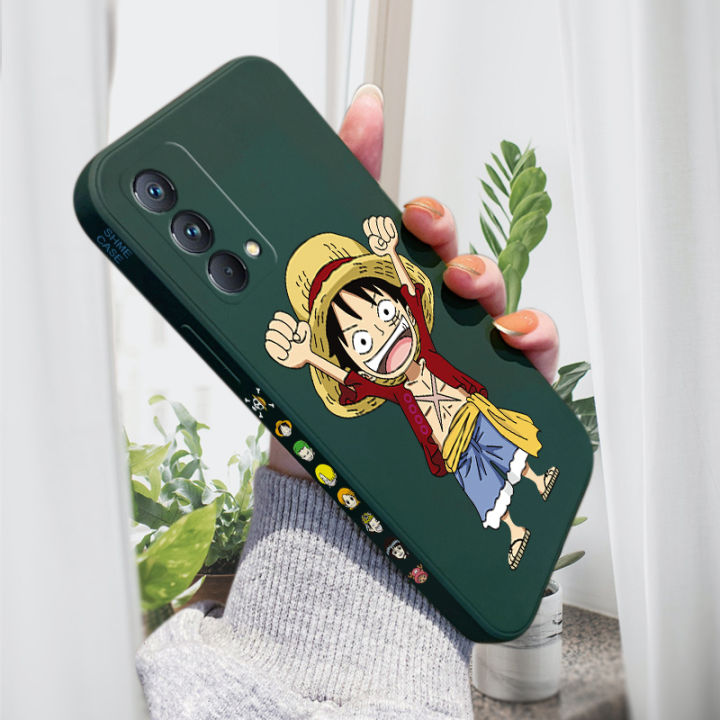 AMORVOR for Realme GT Master Edition Back Cover Anime One-Piece Luffy Side design Soft Case Liquid Silicone Phone Cases