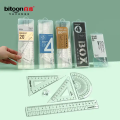 4 in 1 Multipurpose Geometry Set Scale ruler D Protector and set Square Best Quality Drafting Tools Math Geometry Tools Math Ruler for Students , Geometry box For Girls and Boys Buy2Enjoy. 
