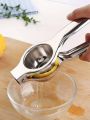 Squeezer-Lemon Squeeze-r Limo Nichor Steel-Stainless Steel Manual Single Press Lemon Squeezer - Silver. 