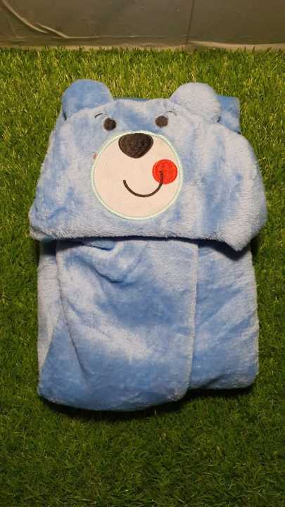 BABY CUTE FLUFFY STUFF CHARACTER SHAWL