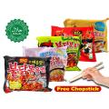 Samyang Noodles | Pack Of 5  | Different Noodles Super Combo Deal | 5 Different Flavors | Black + Red + Pink + Yellow + Green | Korean Noodles| Imported Noodles. 