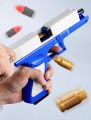 Airsoft machine toy for kids in every color Airsoft Machine for Kids White Black |Soft Bullet Toy-Gun-Shell Injection Foam Darts Blaster Manual Airsoft machine with Silencer for Adults Kids. 