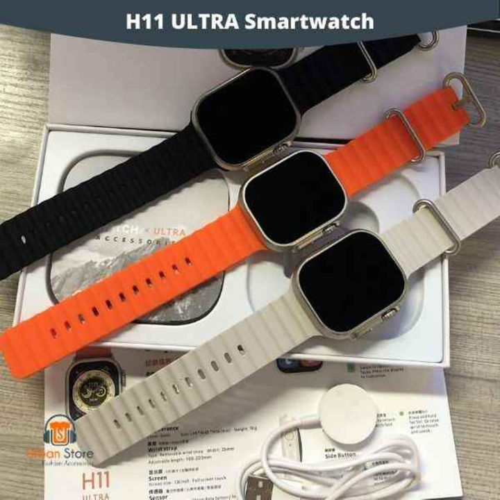 H11 Ultra Smart Watch  49 MM 1.9 inch IPS LED Full Screen  Bluetooth Calling  Wireless Charging  Smart Watch