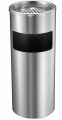 Stainless Steel Ash Bin / Dusbin / Recycle Bin - Silver and Black. 