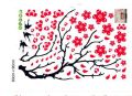 Blossom Birds Wall Sticker Mural  Wall Art Decal  DIY Pastoral Style Wall Decals for Living Room and Bedroom TV Background. 