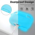 Migimi AirPods Pro Case, Armor Protective Silicone Cover Compatible with AirPods Pro (2019) Fluorescent Blue. 