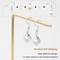 50/100pcs Earring Hooks for DIY Jewelry – Silver/Golden Color Craft Findings for Handmade Earrings. 