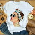 Pop Art Sketch Aesthetic Cotton Half Sleeves O Neck T Shirt For Women/T-Shirt For Girls. 