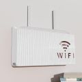 WiFi Router Storage Box,Creative Multi-Function Router Storage Box,No Punching Wall Hanging Router Hider Box for Home  and Office Use. 