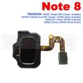 Back Home Button Touch ID Key Fingerprint Sensor Flex Cable For Samsung Galaxy Note 4 5 7 8 9 10 20 Plus Lite Ultra. 