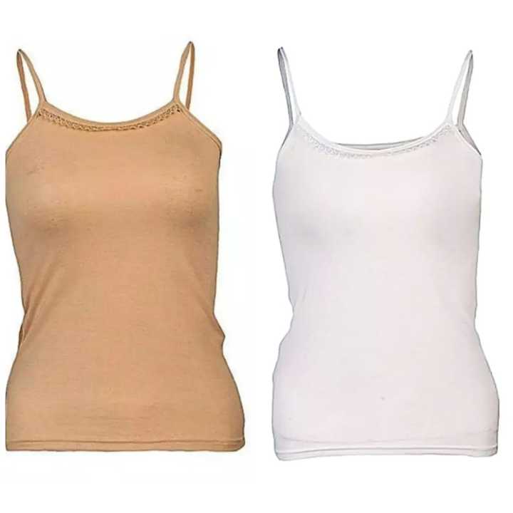 Fashion Boutique 2-Piece Camisoles for Women and Girls, Cotton, Sleeveless, Year-Round Wear