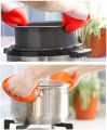 PACK OF 2 / Pair Silicone Heat Resistant Gloves Clips Insulation Non Stick Anti-slip Pot Bowel Holder Clip Cooking Baking Oven Mitts. 