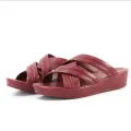 Medicated PU Wedge Slippers For Women | Female Synthetic Leather Slippers For Ladies. 