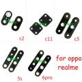 2PCS Rear Back Camera Glass Lens Cover For OPPO Realme C1 C2 C3 C11 3 5 5S 6 Pro With Ahesive Sticker-for realme c2. 