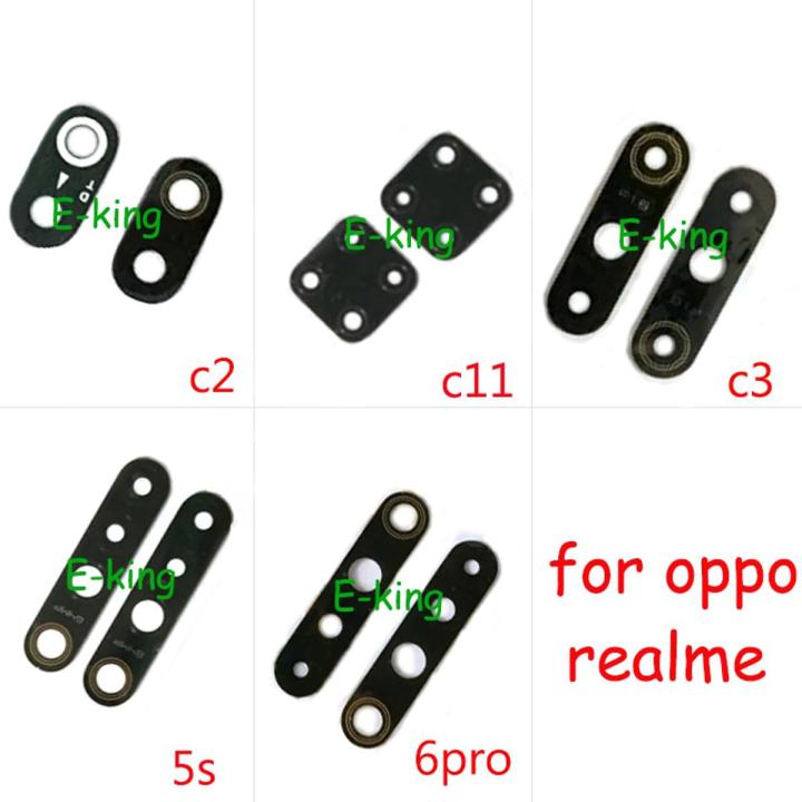 2PCS Rear Back Camera Glass Lens Cover For OPPO Realme C1 C2 C3 C11 3 5 5S 6 Pro With Ahesive Sticker-for realme c2