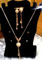 Set gold platednew design for women looking gold fashionable style long lasting polish. 